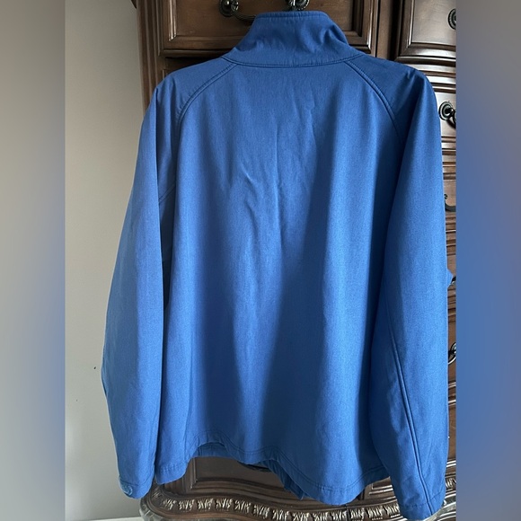 Blue Full Zip Softshell Jacket Fleece Lined Men's Size XL - Picture 3 of 5